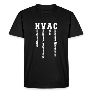 Conception amusante de technicien CVC - T-shirt Premium bio Homme - noir - Devant - Nico (187cm)