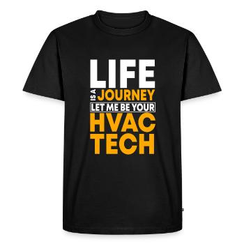 HVAC Technician - Men's Premium Organic T-Shirt - black - Front - Nico (187cm)