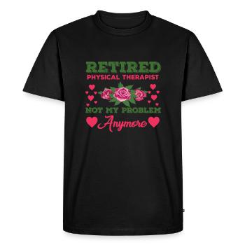 Pension de physiothérapeute retraité - T-shirt Premium bio Homme - noir - Devant - Nico (187cm)