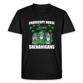 Endoscopy Nurse St. Patrick's Day - Men's Premium Organic T-Shirt - black - Front - Nico (187cm)
