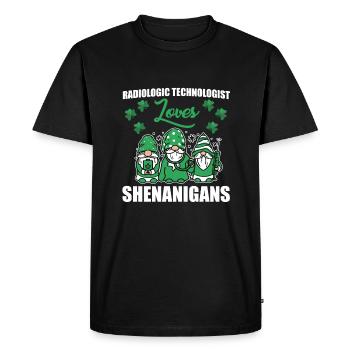 Assistante en radiologie Saint-Patrick - T-shirt Premium bio Homme - noir - Devant - Nico (187cm)