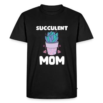 Succulent Mama Design Garden Lovers - Men's Premium Organic T-Shirt - black - Front - Nico (187cm)