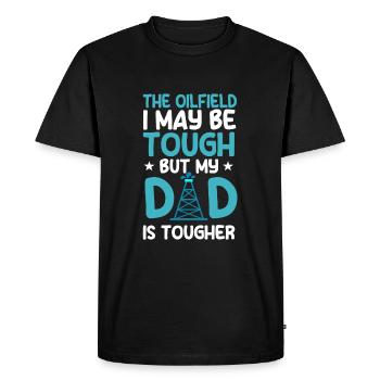 Sweet Oilfield Father Says Kids Son Daughter - Men's Premium Organic T-Shirt - black - Front - Nico (187cm)
