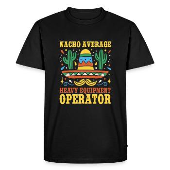 Opérateur de machine lourde Cinco de Mayo - T-shirt Premium bio Homme - noir - Devant - Nico (187cm)