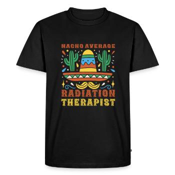 Nacho Moyenne Radiothérapeute Cinco De Mayo - T-shirt Premium bio Homme - noir - Devant - Nico (187cm)