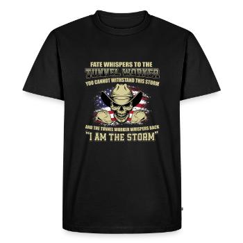 Grande conception de travailleur de tunnel - T-shirt Premium bio Homme - noir - Devant - Nico (187cm)