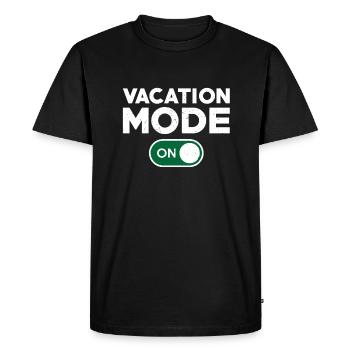 Mode vacances amusant activé - T-shirt Premium bio Homme - noir - Devant - Nico (187cm)