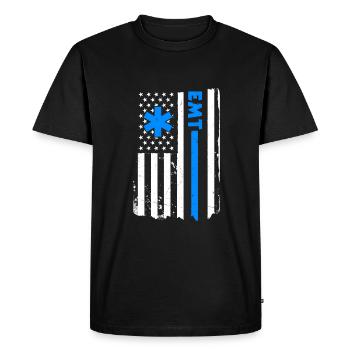 USA Emergency Paramedic America - Men's Premium Organic T-Shirt - black - Front - Nico (187cm)