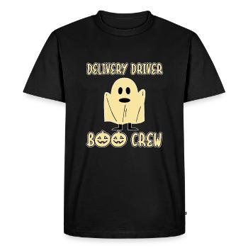 Delivery Driver Boo Crew Creepy Halloween Party - Men's Premium Organic T-Shirt - black - Front - Nico (187cm)
