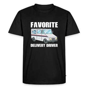 Favorite Delivery Driver Costume - Men's Premium Organic T-Shirt - black - Front - Nico (187cm)