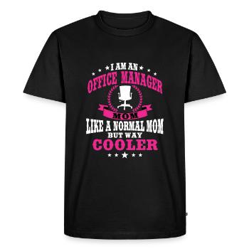 Funny office manager mom Mother's Day - Men's Premium Organic T-Shirt - black - Front - Nico (187cm)