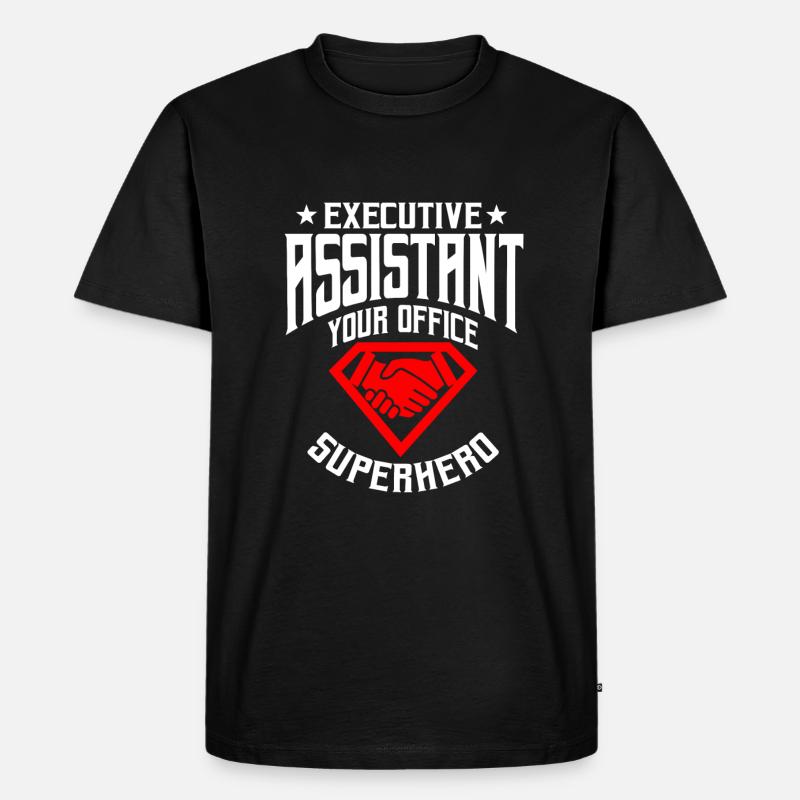 Vorstandsassistent - Männer Premium Bio T-Shirt - Schwarz