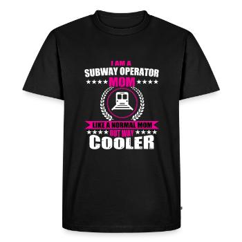 Subway Driver Mom - Men's Premium Organic T-Shirt - black - Front - Nico (187cm)