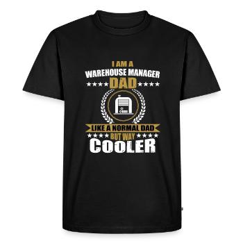 Tenue de papa pour le directeur de camp pour la fête des pères - T-shirt Premium bio Homme - noir - Devant - Nico (187cm)