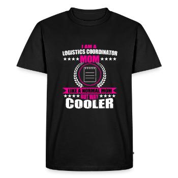 Funny Logistics Coordinator Mom Mother's Day - Men's Premium Organic T-Shirt - black - Front - Nico (187cm)