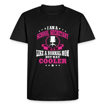 Secrétaire d’école Maman Tenue Fête des mères - T-shirt Premium bio Homme - noir - Devant - Nico (187cm)