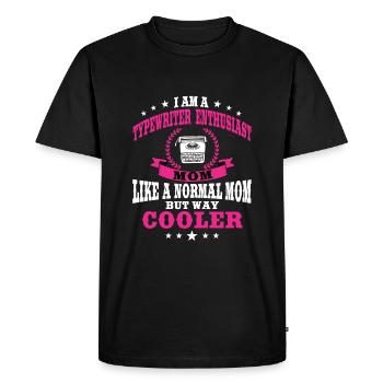Passionné de machines à écrire Fête des mères - T-shirt Premium bio Homme - noir - Devant - Nico (187cm)