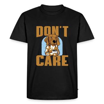 Drôle de café buveur de chiens amoureux chiens - T-shirt Premium bio Homme - noir - Devant - Nico (187cm)