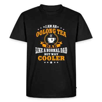 Thé Oolong Papa pour la fête des pères - T-shirt Premium bio Homme - noir - Devant - Nico (187cm)