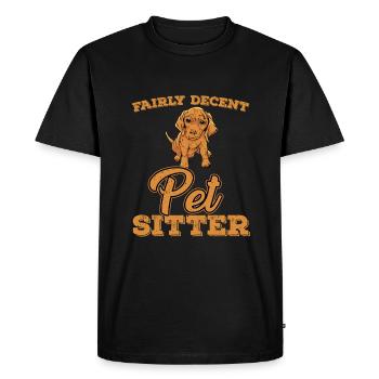 Assez bon gardien d’animaux - T-shirt Premium bio Homme - noir - Devant - Nico (187cm)