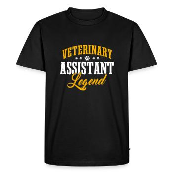 Veterinarian assistant legend - Men's Premium Organic T-Shirt - black - Front - Nico (187cm)