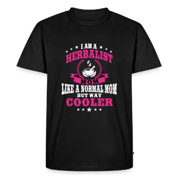 Drôle de tenue de maman herboriste fête des mères - T-shirt Premium bio Homme - noir - Devant - Nico (187cm)