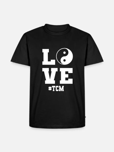 Elsker Tcm traditionel kinesisk medicin - Herre Premium økologisk T-shirt - sort