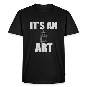 Manual Coffee Grinders Quote - Men's Premium Organic T-Shirt - black - Front - Nico (187cm)