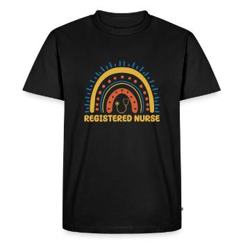 Conception de l’infirmière autorisée - T-shirt Premium bio Homme - noir - Devant - Nico (187cm)