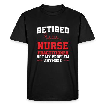 Funny Nurse Advanced Practice Nurse - Men's Premium Organic T-Shirt - black - Front - Nico (187cm)