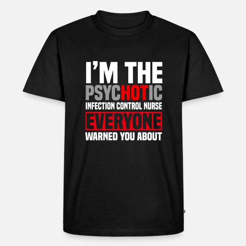 Hygiene Krankenschwester - Männer Premium Bio T-Shirt - Schwarz
