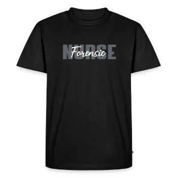 Soins médico-légaux - T-shirt Premium bio Homme - noir - Devant - Nico (187cm)