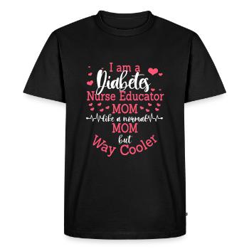 Mignon Diabetes Nurse Mom Design - T-shirt Premium bio Homme - noir - Devant - Nico (187cm)
