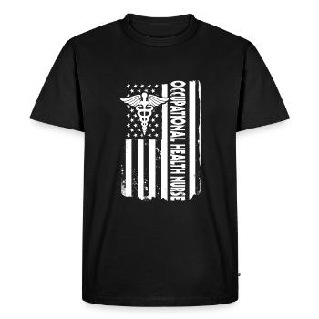 USA Occupational Health Nurse America - T-shirt Premium bio Homme - noir - Devant - Nico (187cm)