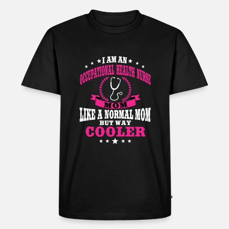 Arbeitsmedizinische Krankenschwester Mutter Mutter - Männer Premium Bio T-Shirt - Schwarz