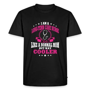 Aidants naturels de longue durée et infirmières gériatriques - T-shirt Premium bio Homme - noir - Devant - Nico (187cm)