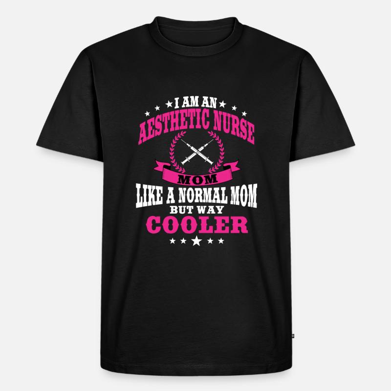 Ästhetische Krankenschwester Mama Zum Muttertag - Männer Premium Bio T-Shirt - Schwarz