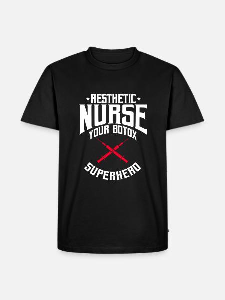 Aesthetic Nurse Saying - Men's Premium Organic T-Shirt - black