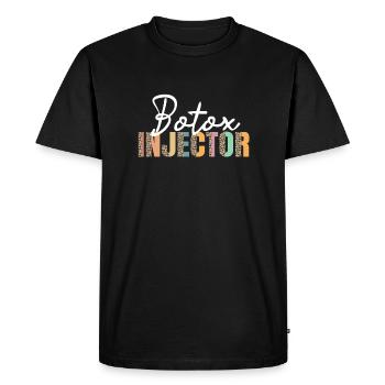 Injecteur de Botox - T-shirt Premium bio Homme - noir - Devant - Nico (187cm)