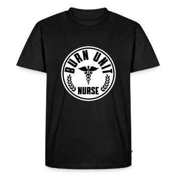 Chemise Burn Care Worker - T-shirt Premium bio Homme - noir - Devant - Nico (187cm)
