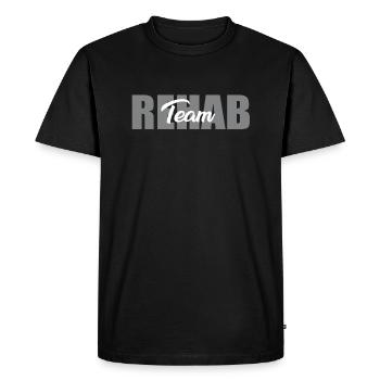 Grande conception de l’équipe de réadaptation - T-shirt Premium bio Homme - noir - Devant - Nico (187cm)