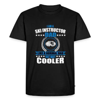Ski Instructor Dad Outfit Father's Day - Men's Premium Organic T-Shirt - black - Front - Nico (187cm)