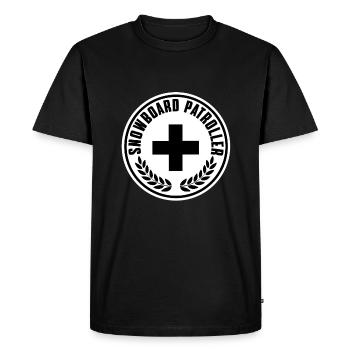 Tenue de patrouilleur de snowboard - T-shirt Premium bio Homme - noir - Devant - Nico (187cm)