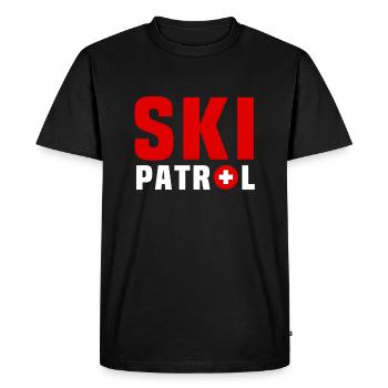 Sauvetage des pistes - T-shirt Premium bio Homme - noir - Devant - Nico (187cm)