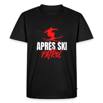 Patrouille Après Sji - T-shirt Premium bio Homme - noir - Devant - Nico (187cm)
