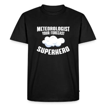 Meteorologists Design Weather Observers - Men's Premium Organic T-Shirt - black - Front - Nico (187cm)