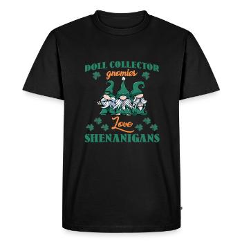 Chemise de la Saint-Patrick de collectionneur de poupées - T-shirt Premium bio Homme - noir - Devant - Nico (187cm)