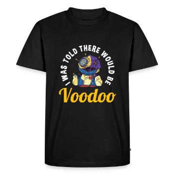 Drôle de citation de malédiction vaudou effrayant - T-shirt Premium bio Homme - noir - Devant - Nico (187cm)
