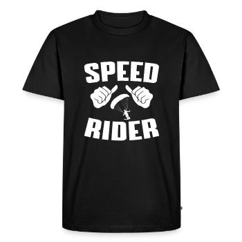 Funny Speed Rider Outfit Speed Riding - T-shirt Premium bio Homme - noir - Devant - Nico (187cm)