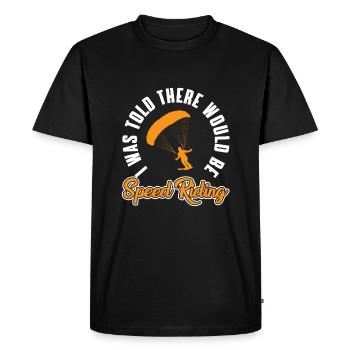 Équitation de vitesse - T-shirt Premium bio Homme - noir - Devant - Nico (187cm)